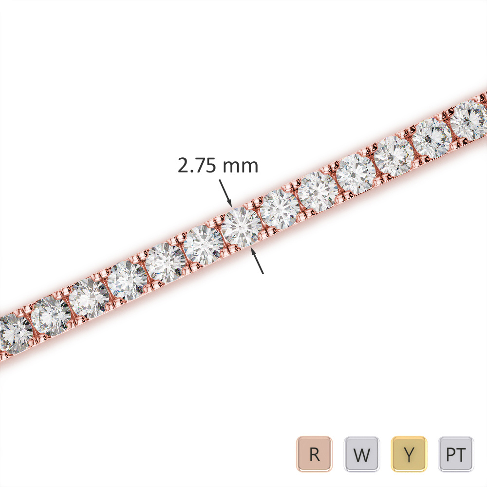Prong Set Diamond Bracelet 0724