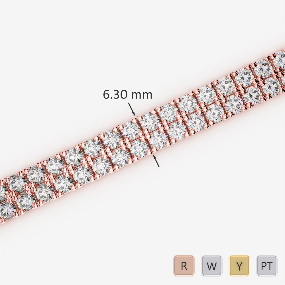 Prong Set Diamond Bracelet 0754