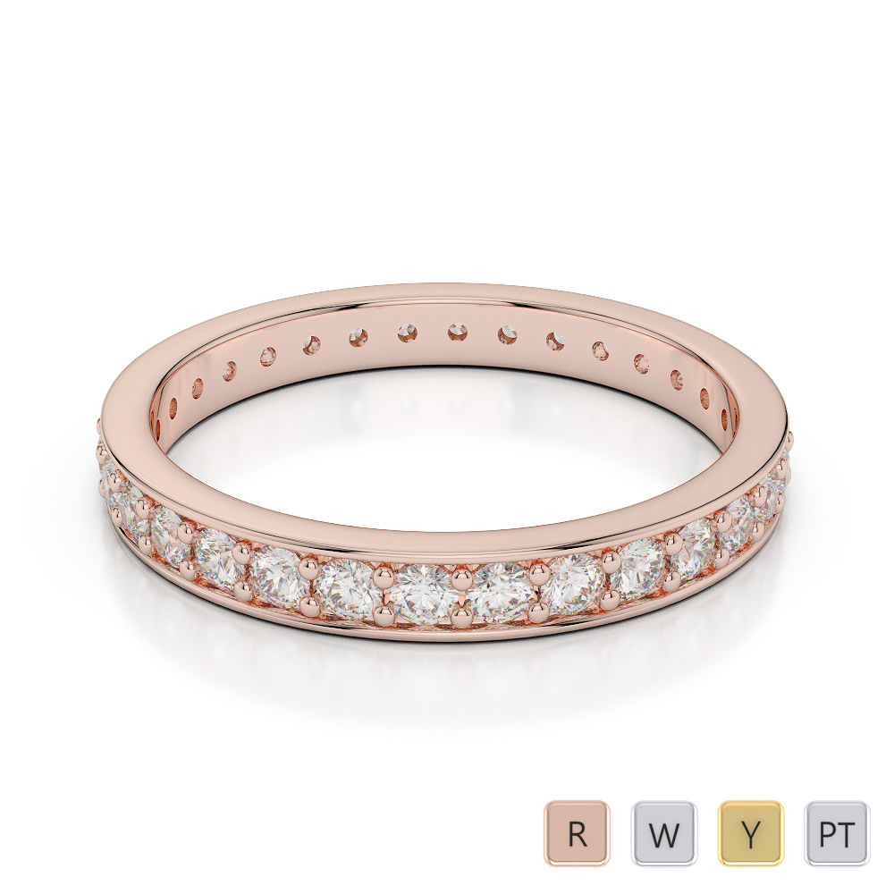 2.5MM Prong Set Diamond Full Eternity Ring 0357