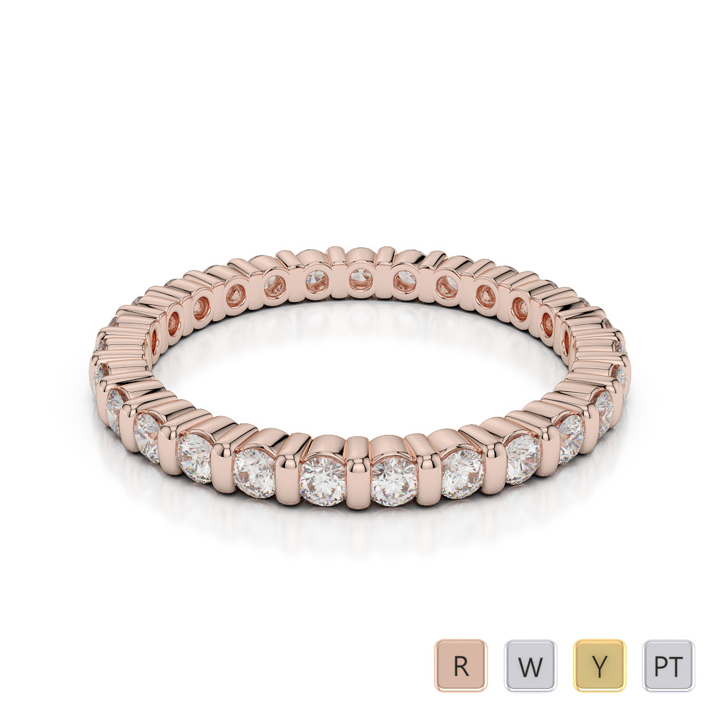 2MM Bar Set Diamond Full Eternity Ring 0370