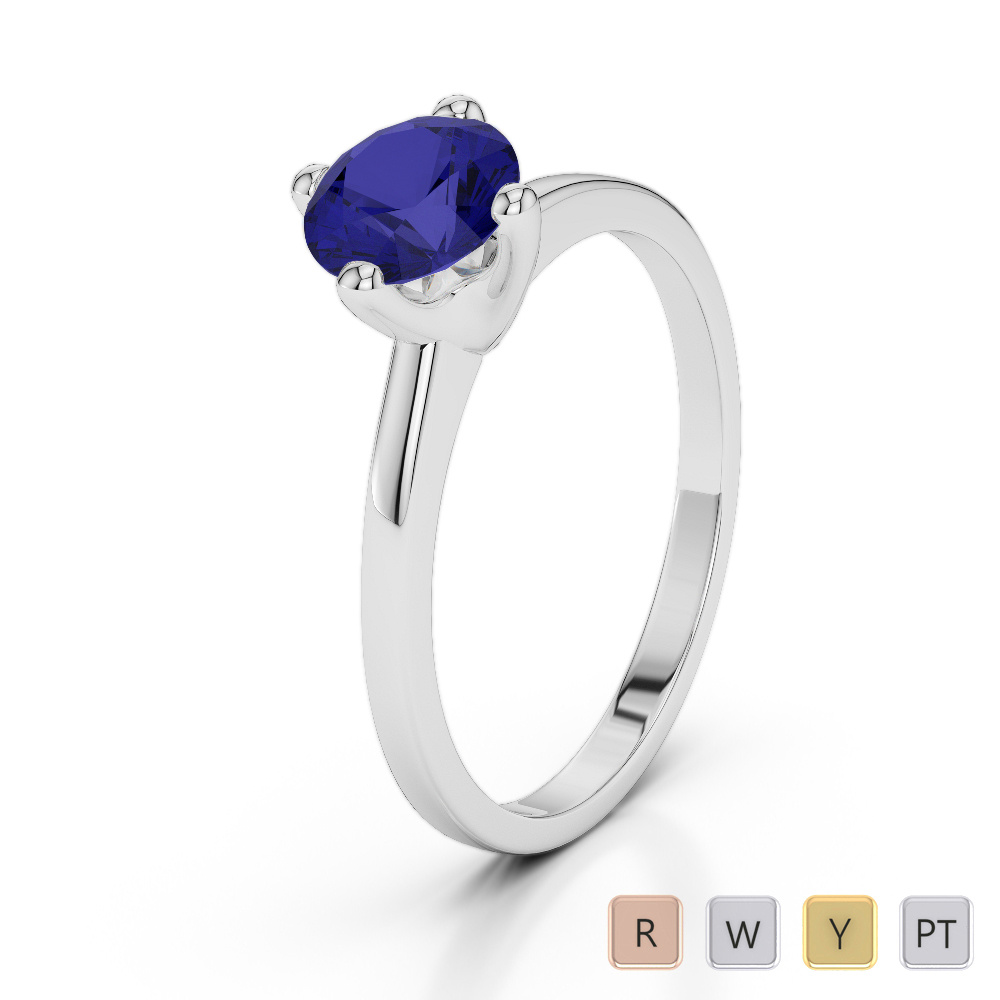 Single stone sapphire discount rings