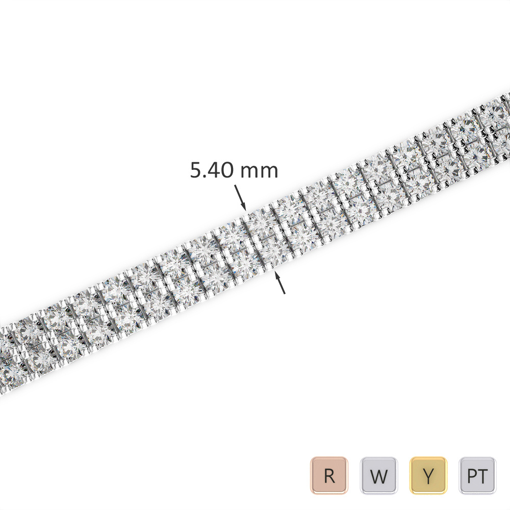 Prong Set Diamond Bracelet 0752