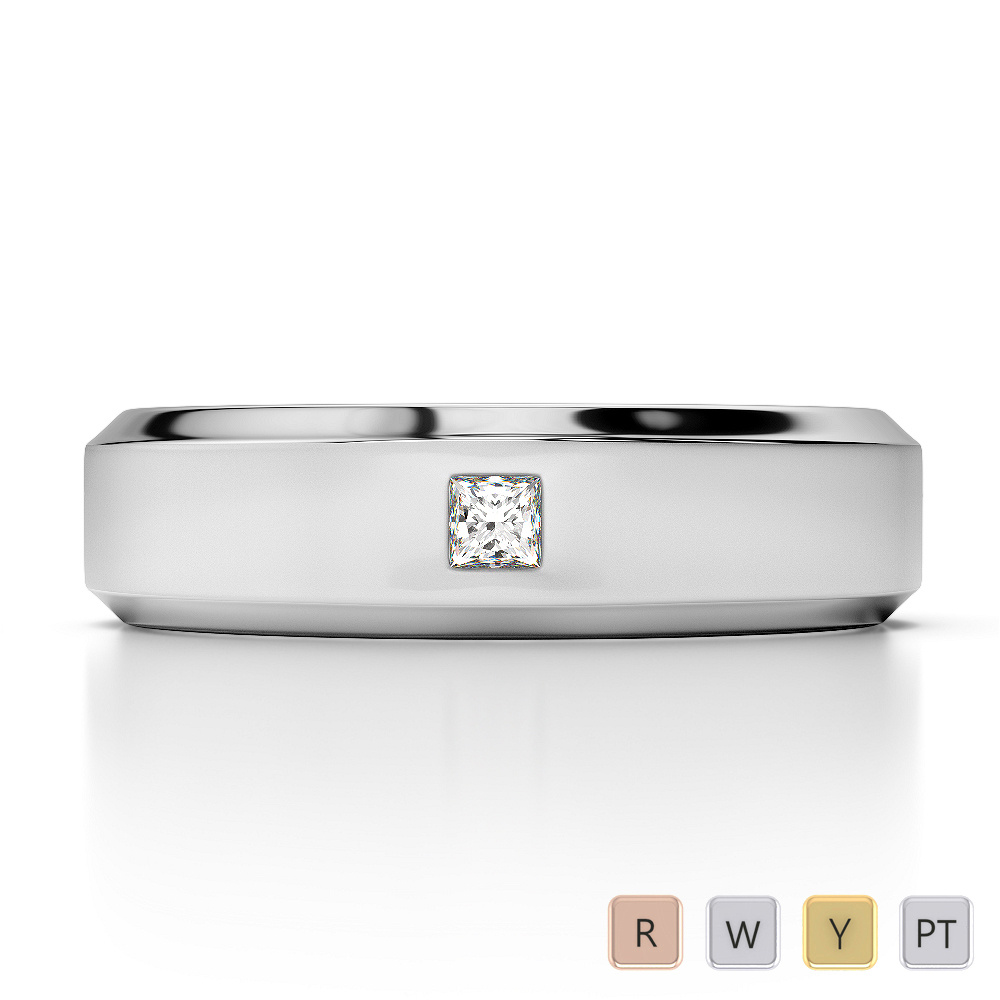 Mens Platinum Wedding Rings | Platinum Bands For Him|