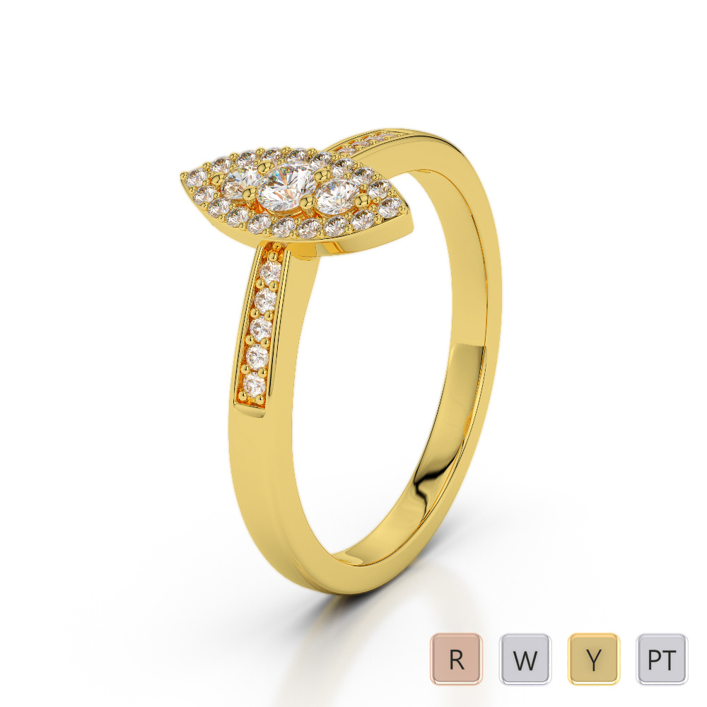 Prong Set Diamond Engagement Ring 0223