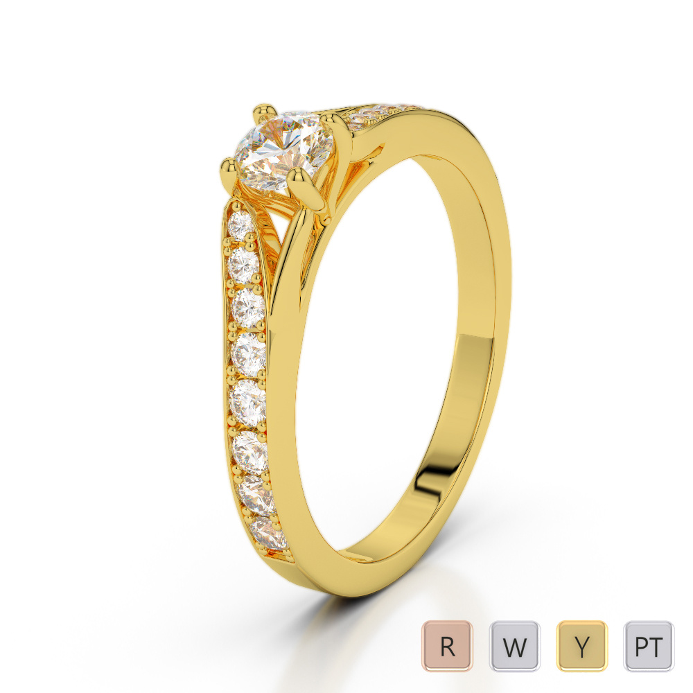 Prong Set Diamond Engagement Ring 0263 Prong Set Diamond Engagement Ring 0263