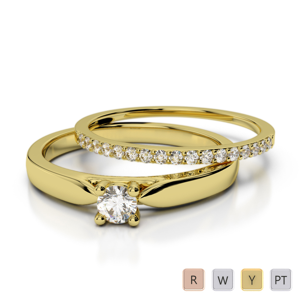 4 Claw Set Solitaire Diamond Bridal Set Ring 0294 4 Claw Set Solitaire Diamond Bridal Set Ring 0294